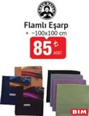 ÖREN BAYAN FLAMLI EŞARP 100X100 CM